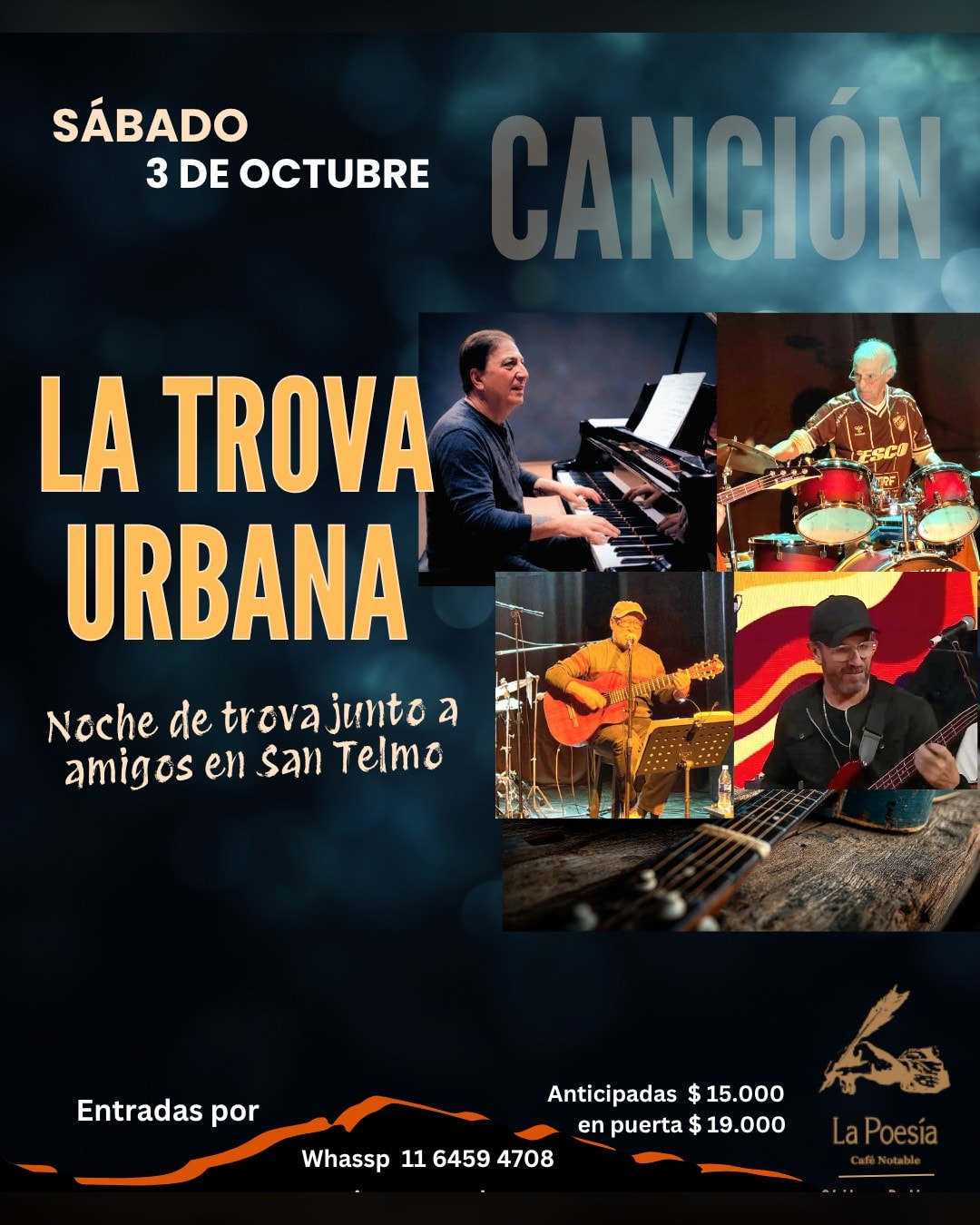 Trova Urbana en Cafe La Poesia
